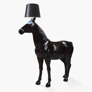 Noir Stallion Lamp